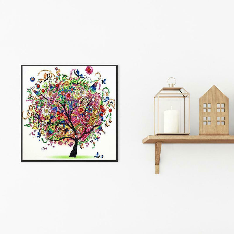5D DIY Special Shaped Diamond Painting Tree Cross Stitch Mosaic Craft Kits