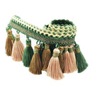 1 Yard Sewing Tassel Fringe Trim Stage Costume Clothing Accessories Green