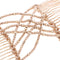 2 Pcs Double Hair Comb With Elastic Bead Chains For Women