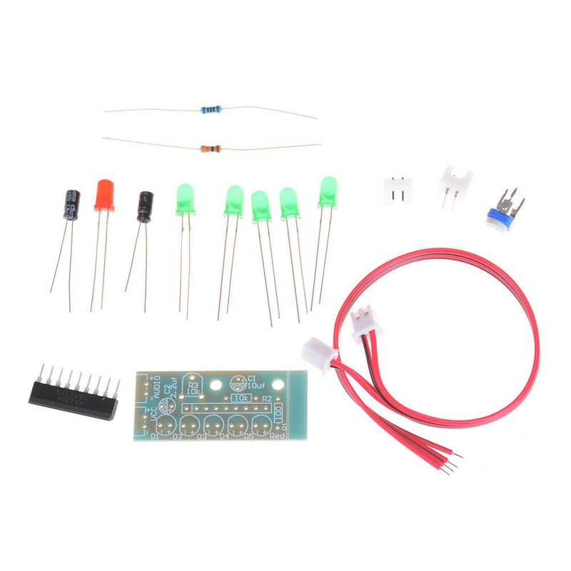 3.5-12V KA2284 TUdio Level Indicator DIY Electronic Kit Parts 5mm RED GreenL Gw