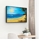 5D Full Round Drill Rhinestone Picture DIY Sunny Beach Diamond Painting Kit