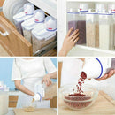 2KG Food Grain Cereals Bean Rice Plastic Storage Container With Measuring C