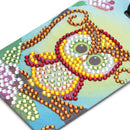 DIY Special Shaped Diamond Painting Owl Bird Leather Luggage Boarding Pass