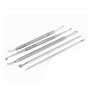 5Pcs Blackhead Pimple Blemish Comedone Acne Extractor Remover Tool Set(Silv