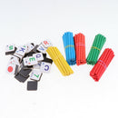 Wooden Counting Toys Math Counting Sticks Number & Alphabet Blocks Preschool