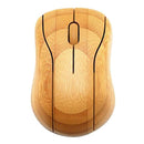 Eco-Fashion Sweatproof Wireless Optical Mouse Natural Bamboo Mice for PC