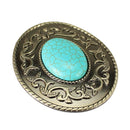 Boho Hippy Turquoise Belt Buckle Head fit Leather Belt Stone DIY Accessories
