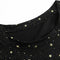 Summer Women Loose T-shirt Star Print Sequin Short-Sleeve TopsÃ¯Â¼Ë†Black) (XL) A