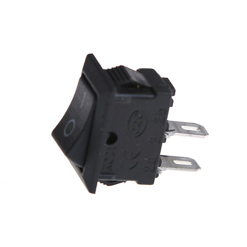10x 10*15MM Small Black Rocker Switch KCD1-11 250VAC/3A 6A 125V AC 2P Switche.AU