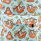 Backpack for Girls Brown Sloth Leaf Water Resistant Print Backpacks Teenage K7R6