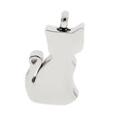 Stainless Steel Cat Shape Keepsake Cremation Urn Pendant Jewellery