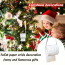 Christmas Tree Ornament 2020 Hanging Toilet Roll Xmas Toilet Paper Decorated NEW