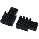 10Pcs Black Aluminum Heatsink Cooler Cooling kit for Raspberry Pi 3,Pi 2,Pi S6S9