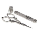 5pcs European Sewing Scissors Thimble Needle Case Threader for Sewing Crafts