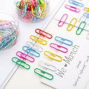 50PCS Colorful Metal Paperclips Binder Clips Office Stationery Binding Supplies
