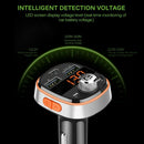 Bluetooth Car Mp3 Player Wireless Car Fm Transmitter Car Charger Hands-Free E9I1
