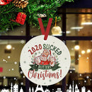 Christmas Tree Pendant Santa Claus Hanging Wooden Decor Ornaments (Style 3) A