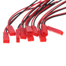 10 Pairs 100mm Male and Female JST Connector Plug for RC Lipo Battery Part A