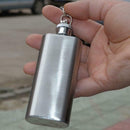 1oz 28ml Portable Mini Stainless Steel Flask Wine Bottle with Keychain