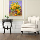 Flowers 5D Diamond Painting Cross Stitch Kit Rhinestones Home Decor Craft