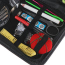 129Thread Threader Needle Tape Travel Sewing Kit Storage Bag Scissor Thimble S_