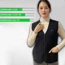 USB Electric Heated Warm Vest Rechargeable Heating Coat for Skiing & Climbing