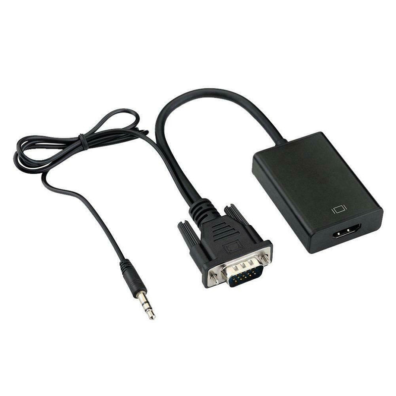 VGA to HDMI 1080P Converter HD Audio AV HDTV Audio Cable HDMI Adapter