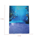 5x7ft Blue Sea Ocean The Underwater World Photographer's Digital Studio Vin G6F7