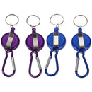 4 Pcs Badge Reel - Retractable Recoil Yoyo Ski Pass Id Card Holder Key Chai C8Q8
