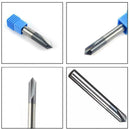 Chamfer End Mill 90 Degree Router Bit Tool 2 Flutes Carbide 6mm v HRC45 I2H0