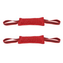 2 Pcs Dog Puppy Training Bite Tug Toys With Handle for Small Dog Tug, Linen