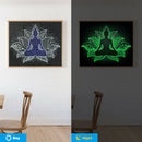 Buddha Statue Cross Stitch Mosaic Luminous Diamond Painting 5D Full Drill