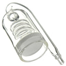 Fish Aquarium CO2 Diffuser Bubble Glass Carbon Dioxide Reactor w/ Ceramic Disc