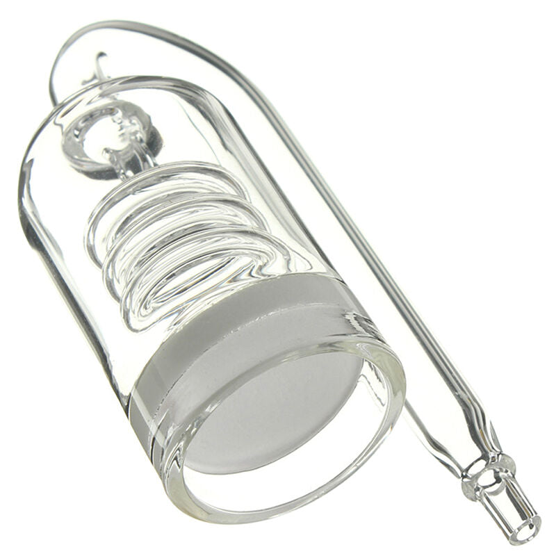 Fish Aquarium CO2 Diffuser Bubble Glass Carbon Dioxide Reactor w/ Ceramic Disc
