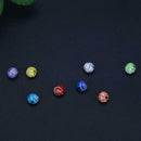 300pcs 8mm Loose Spiral Round Acrylic Beads for Needlework Supplies