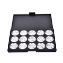 15X Empty Eyeshadows Blank Panel Aluminum Palette Pans Removable Makeup Too BX