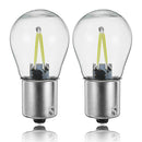2x 12V 1156 BA15S P21W COB White LED Turn Signal Light Reverse Lamp Bulbs NEW