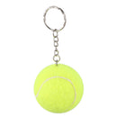 Yellow 4 cm diameter elastic foam tennis ball key ring keyring pendant V5Q6