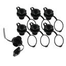 7x Replacement Air Valve Caps For Inflatable Boat Raft Airbed Blocker Black