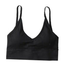 2x Bustier Crop Top Bralette Women Padded Bra Women Sports Bra Soft Spaghetti