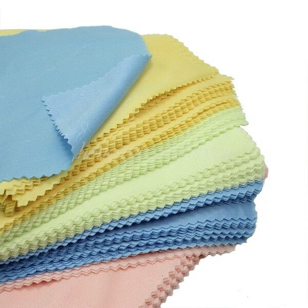 100 Microfiber Camera Lens Eyeglass Phone Screen Cleaning Cloths Polisher Dust