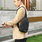 Casual Crossbody Chest Bags Oxford Men Shoulder Messenger Handbags (Black)