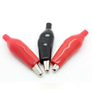 20Pcs Black Red Soft Plastic Coated Testing Probe Alligator Clip Power Clip M&O