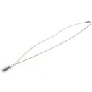Pill Shape Container Alert Identification Pendant Necklace Chain 22"SEAU