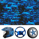 Hydrographic Car Decor Home Blue Dipping Graffiti Water Transfer Film For Helmet