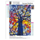 Colorful Maple Tree DIY Full Drill Diamond Painting Embroidery Cross Stitch