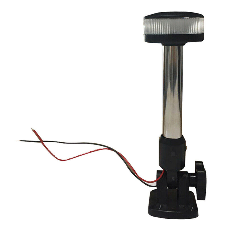Boat Anchor Stern Light DC12V Fold Down Pole Navigation Lamp 8" 360 Degree