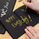 Black Paper Graffiti Notebook Sketch Book Diary For Painting Drawin J1M5 Q6R6