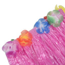 Set Pink Children Hawaiian Grass Skirt Hula Luau Party N8Q1