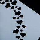 love heart layering stencils scrapbooking album masking painting template too 3c